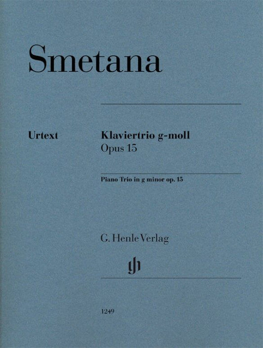 Smetana Piano Trio in G Minor Op. 15 SC/PTS - G. Henle Verlag Edition for Cello, Piano, and Violin, 85 Pages