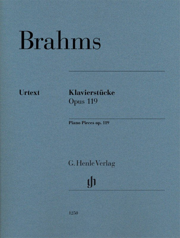 Brahms: Piano Pieces, Op. 119 — Piano Solo (G. Henle Verlag)