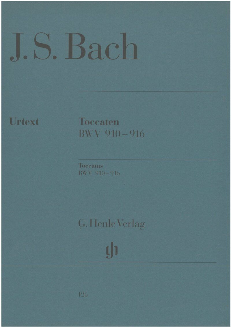 Bach - Toccatas BWV 910-916 Urtext Edition for Piano, Edited by Rudolf Steglich
