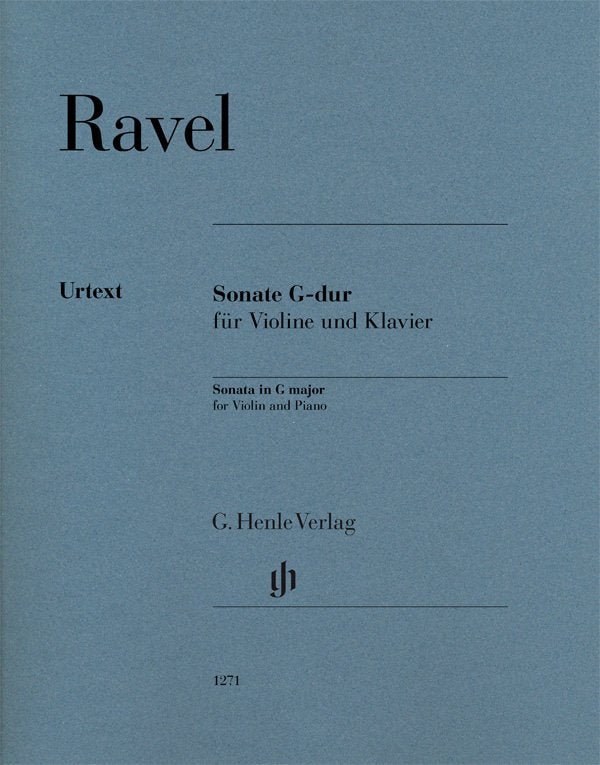 Ravel: Sonata in G Major — Violin/Piano (G. Henle Verlag)