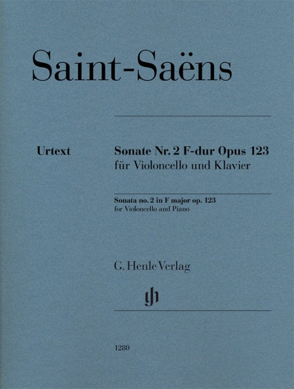 Saint-Saëns: Sonata No. 2 in F, Op. 123 — Cello & Piano (G. Henle Verlag)