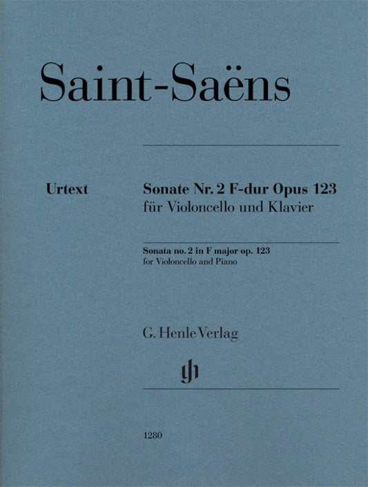 Saint-Saëns: Sonata No. 2 in F, Op. 123 — Cello & Piano (G. Henle Verlag)
