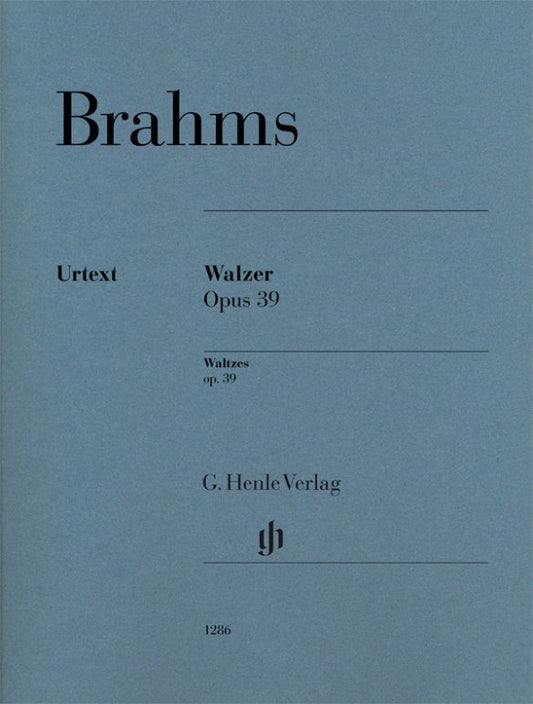 Brahms: Waltzes, Op. 39 — Piano Urtext (G. Henle Verlag)