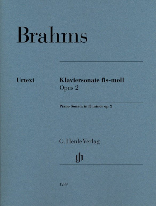 Brahms: Piano Sonata in F Sharp Minor, Op. 2 (G. Henle Verlag)