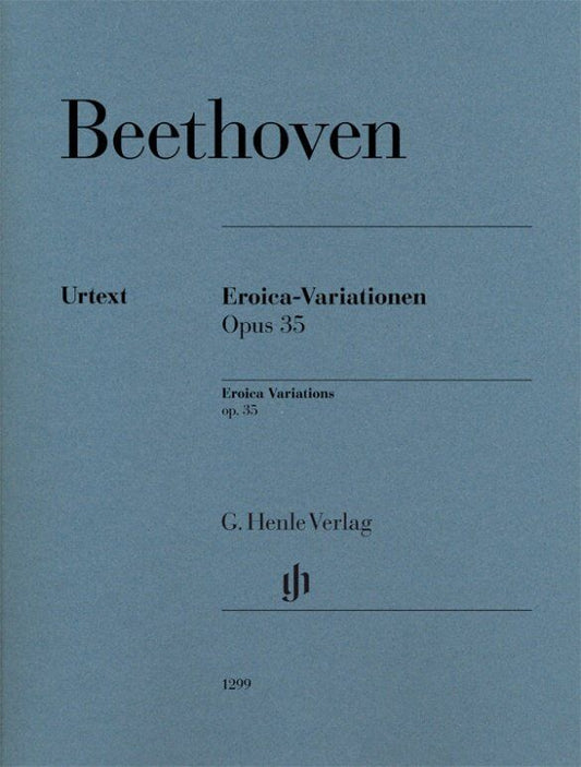 Beethoven Eroica Variations Op. 35 for Piano - Urtext Edition, 32 Pages, G. Henle Verlag