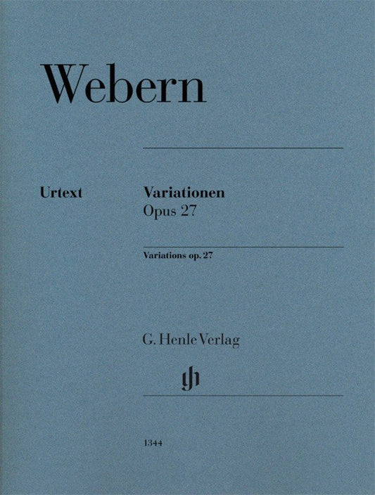Webern: Variations, Op. 27 — Piano Solo (G. Henle Verlag)