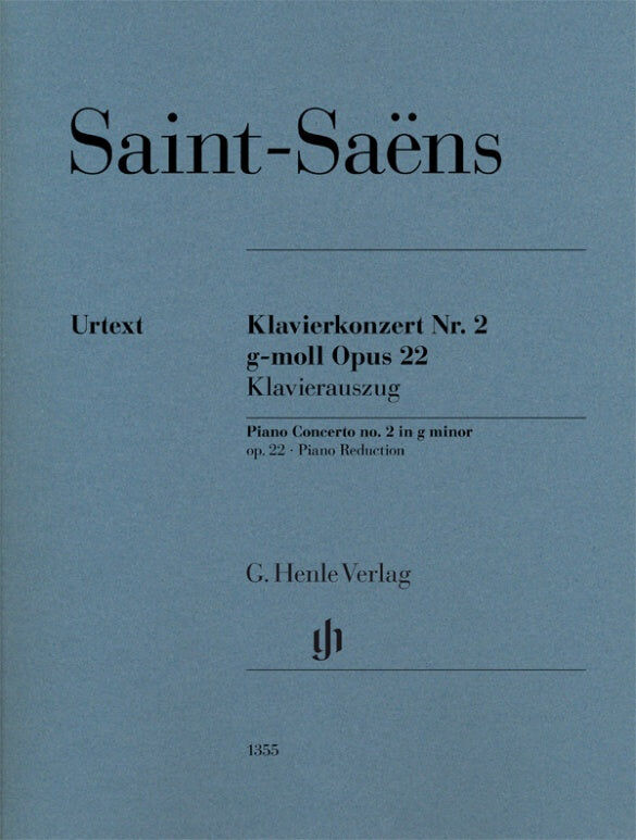Saint-Saens Piano Concerto No 2 in G Minor Op 22 for 4 Hands Edited by Jost Henle HN1355