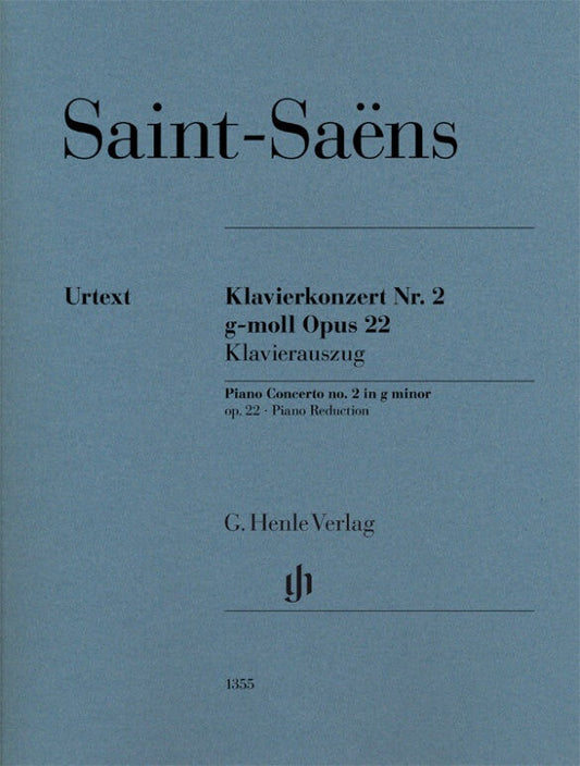 Saint-Saens Piano Concerto No 2 in G Minor Op 22 for 4 Hands Edited by Jost Henle HN1355