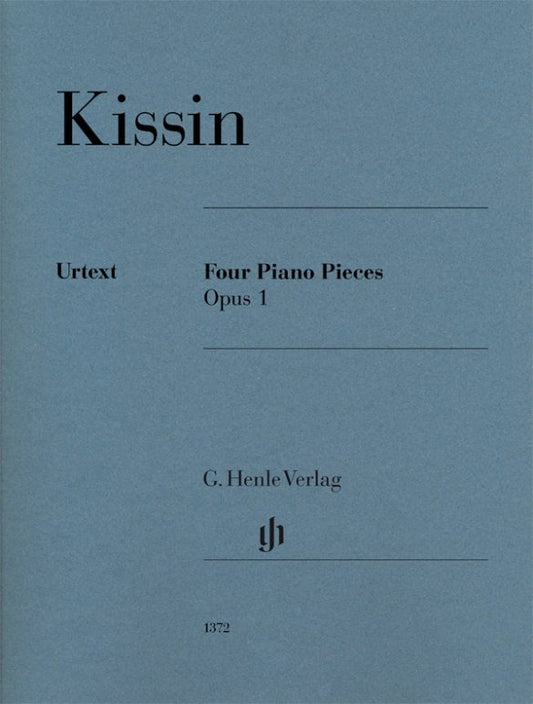 Kissin Four Piano Pieces Op. 1 by G. Henle Verlag, 14 Pages, Piano