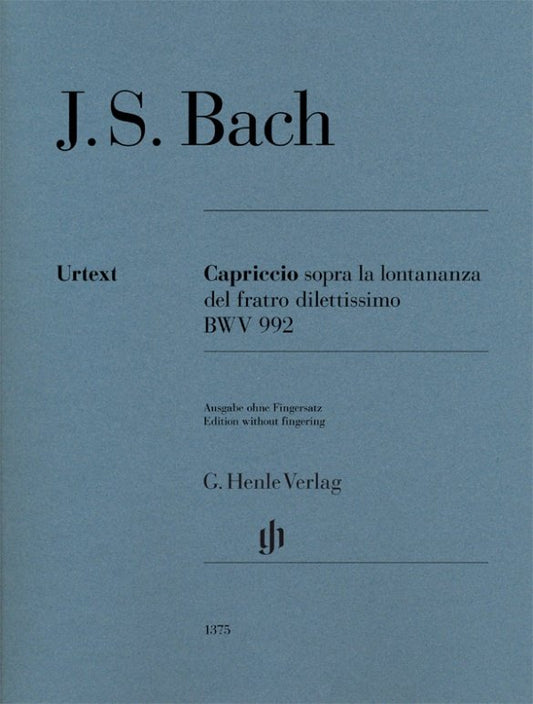 Bach: Capriccio in B-flat, BWV 992 — Piano Solo, No Fingering (G. Henle Verlag)