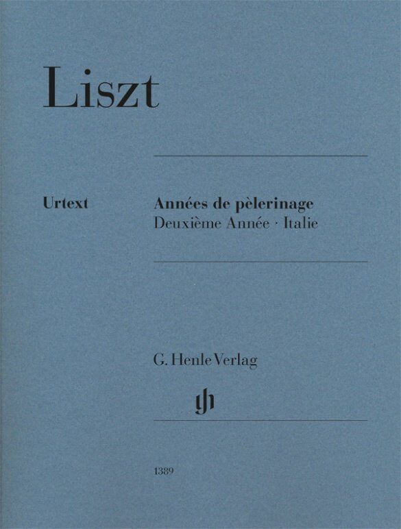 Liszt - Annees de Pelerinage Book 2: Italy Urtext for Piano, 82 Pages, G. Henle Verlag