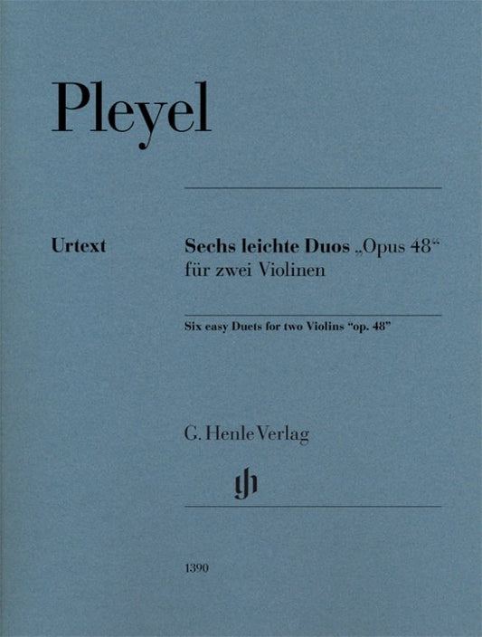 Six Easy Duets for Two Violins Op. 48 by Ignaz Pleyel