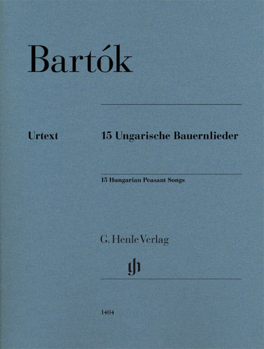 15 Hungarian Peasant Songs for Piano Solo by Bartók