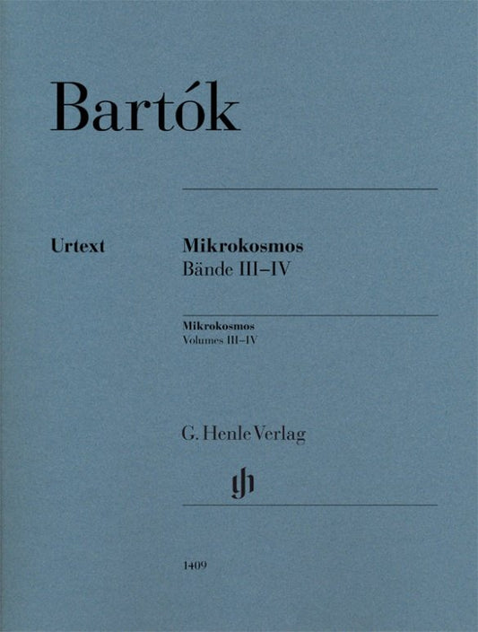 Bartók: Mikrokosmos Vol. 3–4 — Piano Solo (G. Henle Verlag)
