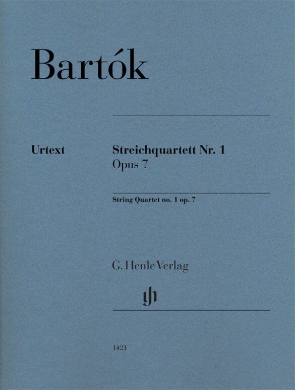 Bela Bartok String Quartet No. 1 Op. 7 Set of Parts - G. Henle Verlag Edition