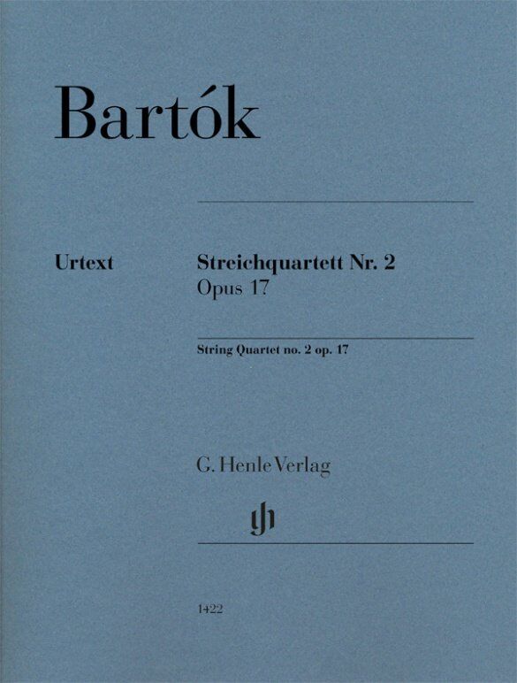 Bartok String Quartet No. 2 Op. 17 Set of Parts for Cello and Viola