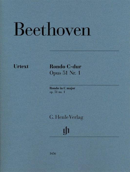 Beethoven - Rondo in C Major Op. 51 No. 1 for Piano Solo, G. Henle Verlag Edition, 14 Pages