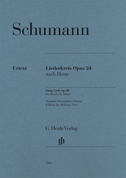 Schumann Liederkreis Op 24 Medium Voice Urtext Edition for Alto by G. Henle Verlag
