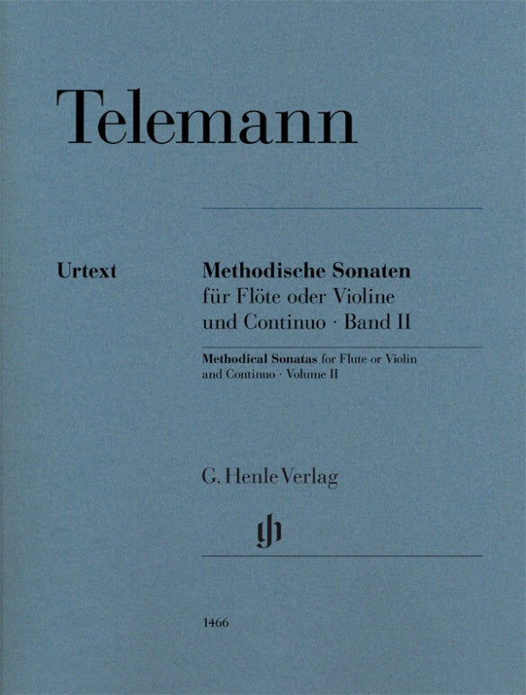Methodical Sonatas Volume 2 for Flute and Continuo Sheet Music