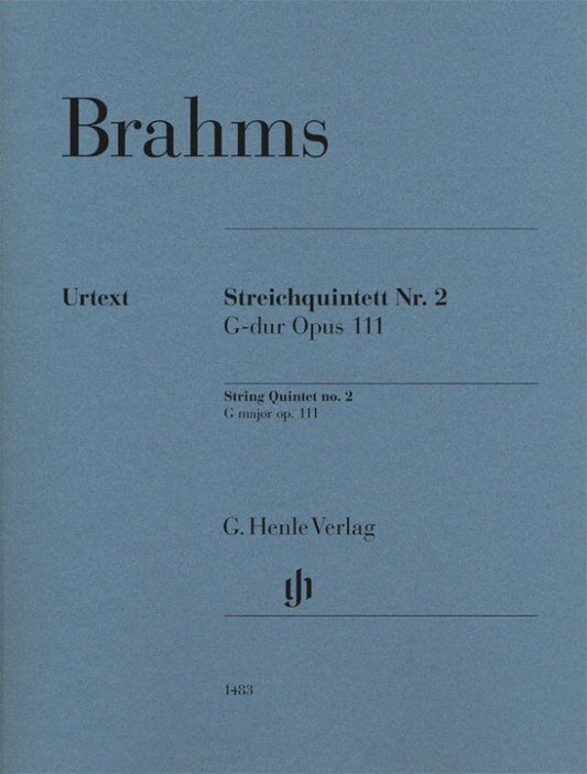Brahms String Quintet No 2 G Major Op 111 Set of Parts - Henle Urtext Edition for Cello
