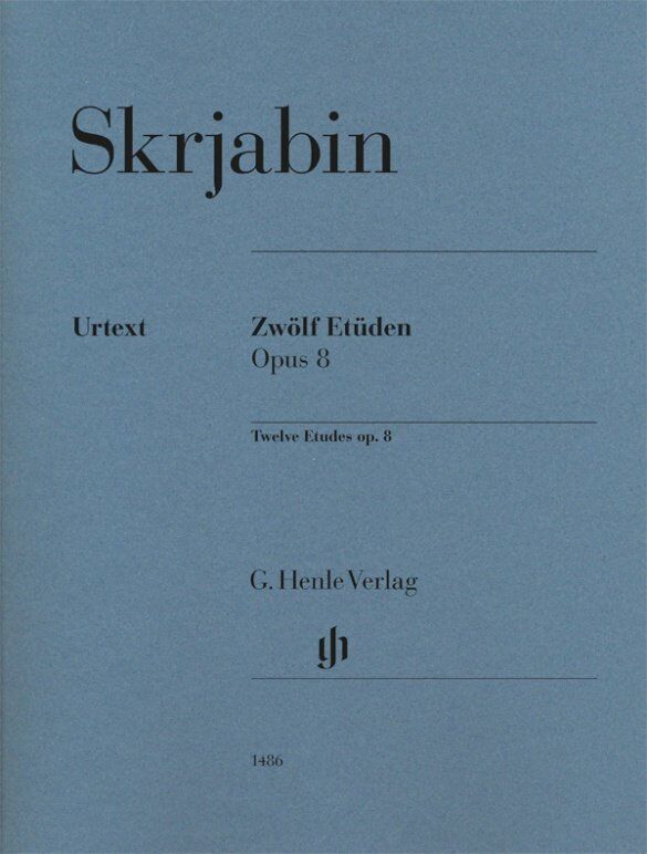 Scriabin - 12 Etudes Op. 8 for Piano, G. Henle Verlag, 55 Pages