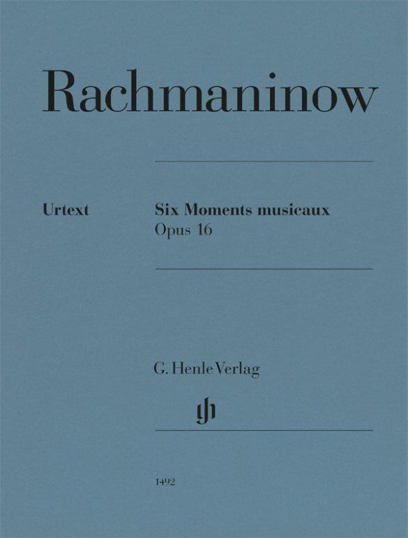Rachmaninoff - 6 Moments Musicaux Op. 16 for Piano Urtext Edition by G. Henle Verlag