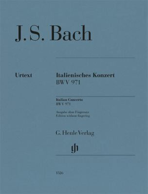 Bach - Italian Concerto BWV 971 for Piano Solo, 31 Pages, Edited by Ullrich Scheideler, Publisher: G. Henle Verlag
