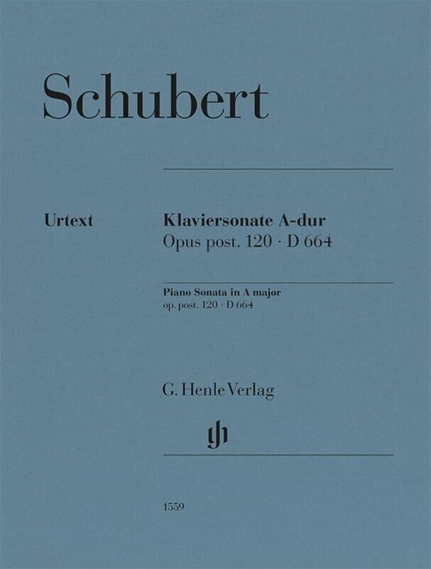Schubert Piano Sonata in A Major Op. Post 120 D 664 Urtext Edition by G. Henle Verlag