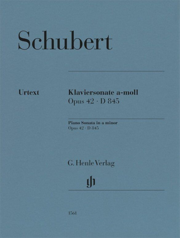 Schubert Piano Sonata in A Minor Op. 42 D 845 Urtext Edition for Piano Solo