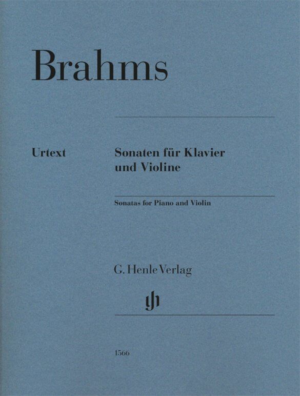 Brahms: Sonatas for Violin and Piano - Urtext Edition, G. Henle Verlag, 202 Pages