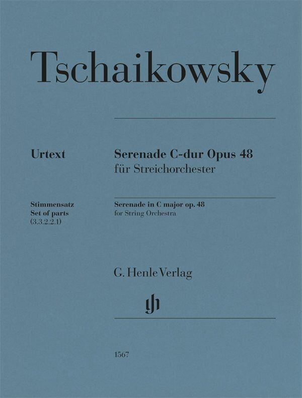 Tchaikovsky Serenade in C Major Op. 48 String Orchestra Parts by G. Henle Verlag