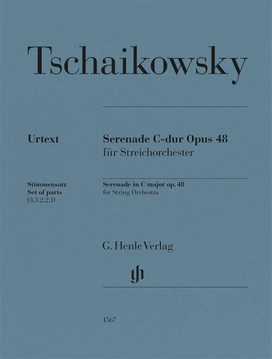 Tchaikovsky Serenade in C Major Op. 48 String Orchestra Parts by G. Henle Verlag