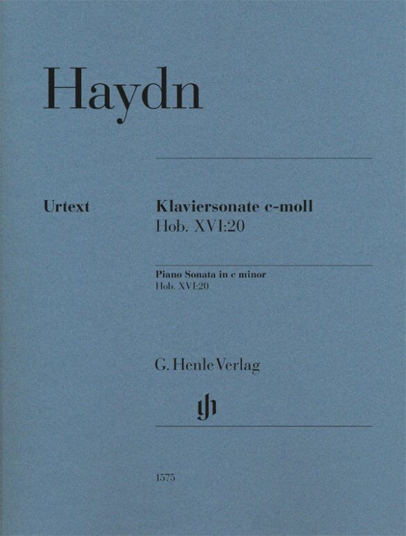Haydn Piano Sonata C Minor Hob. XVI:20 Urtext Edition by G. Henle Verlag