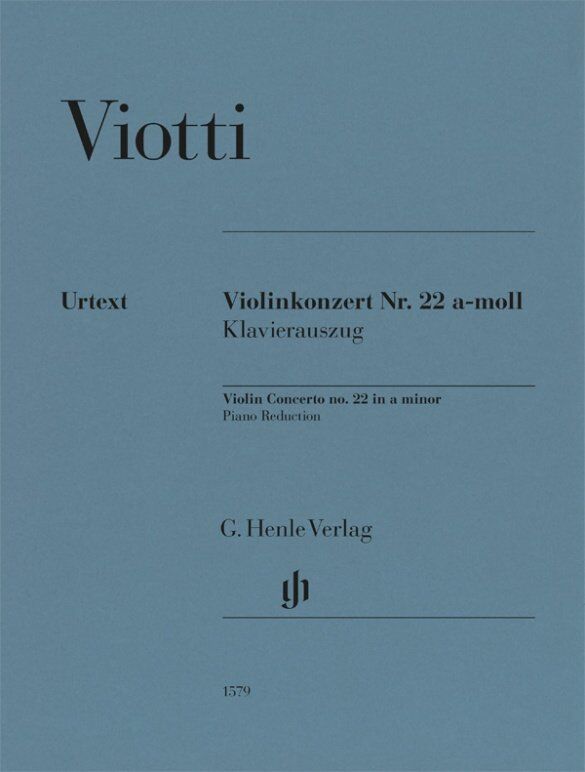 Viotti - Concerto No. 22 in A Minor for Violin and Piano, G. Henle Verlag Edition