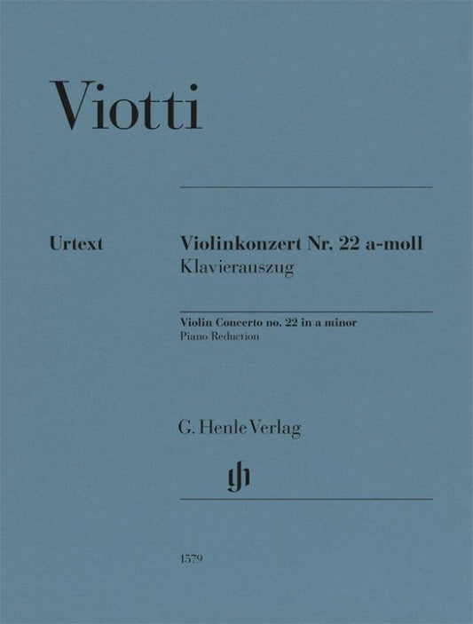 Viotti - Concerto No. 22 in A Minor for Violin and Piano, G. Henle Verlag Edition
