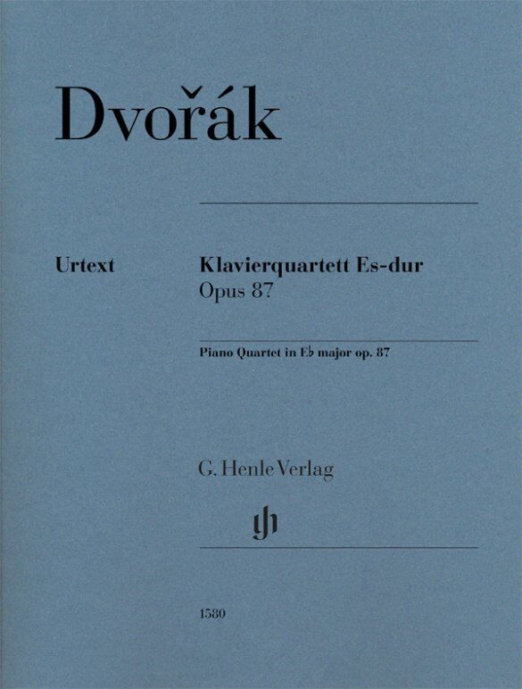 Dvorak Piano Quartet in E Flat Major Op. 87 SC/Pts by G. Henle Verlag