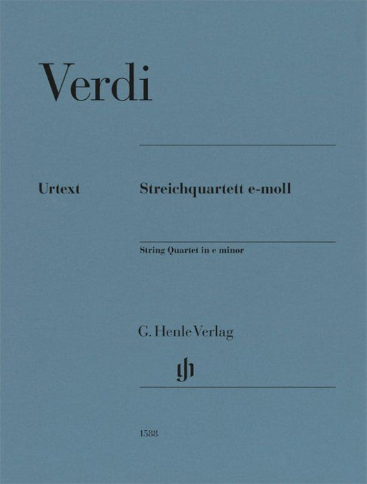 Verdi String Quartet in E Minor Set of Parts - G. Henle Verlag Edition, Cello & Viola, 69 Pages