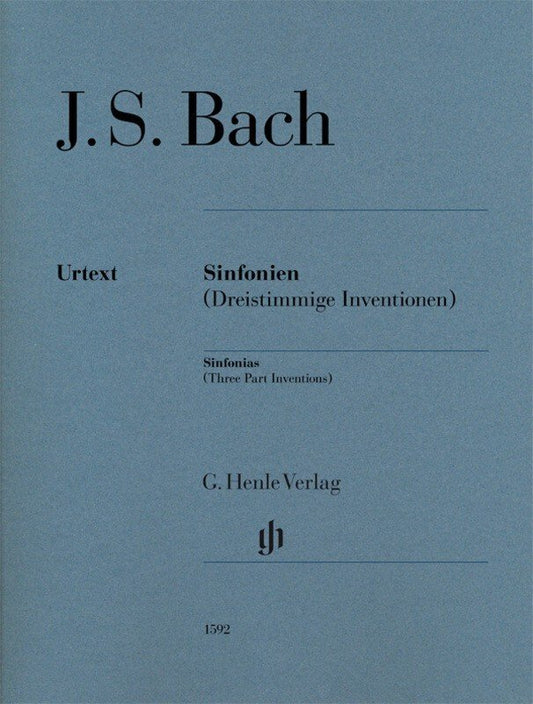 J.S. Bach: Sinfonias (Three-Part Inventions) Without Fingering — Piano (G. Henle Verlag)