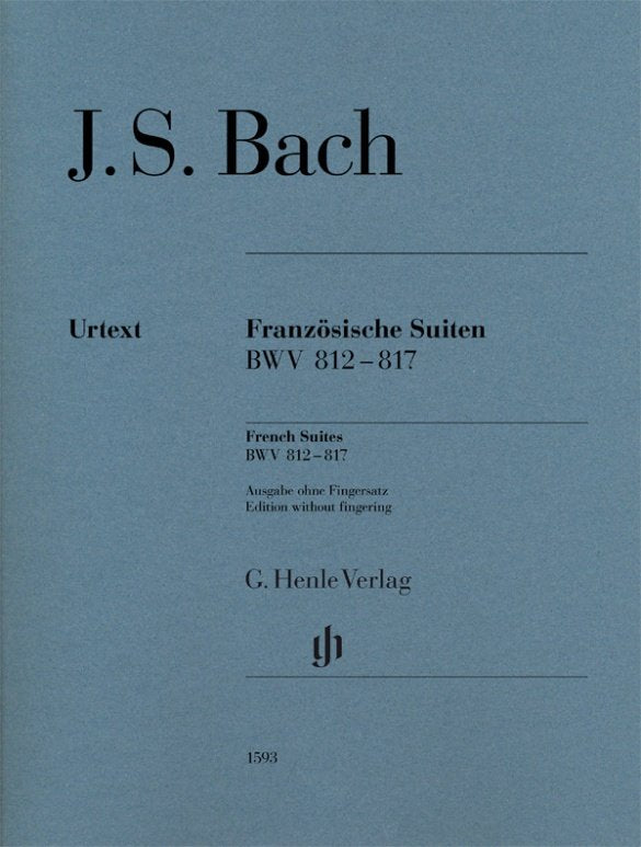 Bach: French Suites, BWV 812–817 — Without Fingering (G. Henle Verlag)