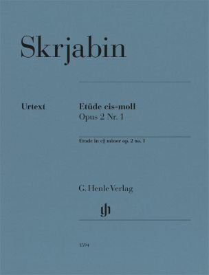 Scriabin Etude in C Sharp Minor Op. 2 No. 1 for Piano - Henle Urtext Edition