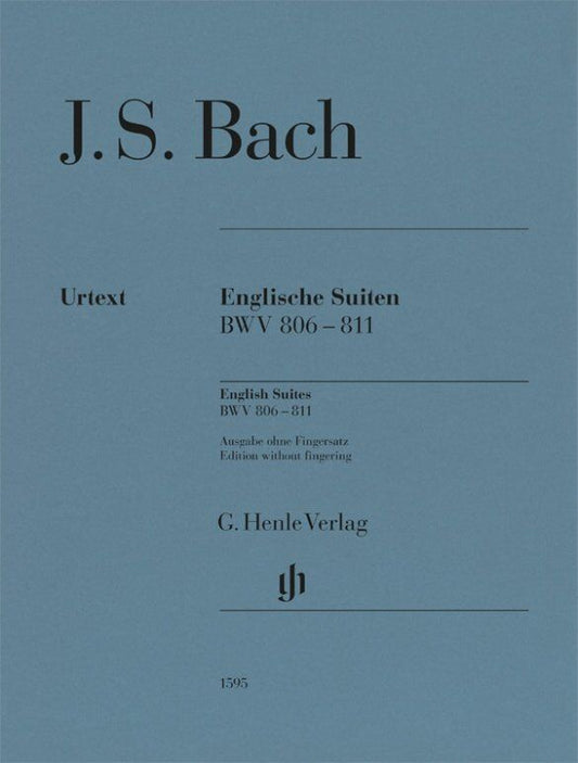 Bach - English Suites BWV 806-811 Urtext Edition for Piano, 144 Pages, G. Henle Verlag