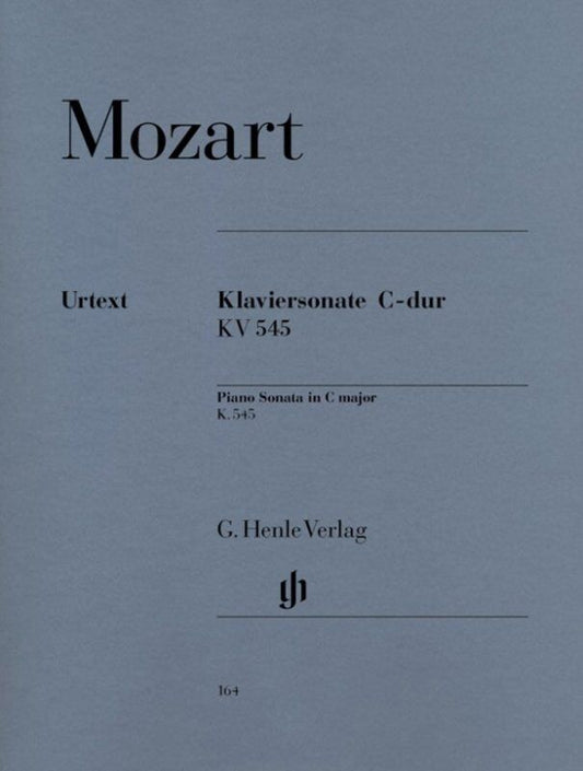 Mozart Piano Sonata C Major K 545 - Easy Piano Solo, 16 Pages, G. Henle Verlag