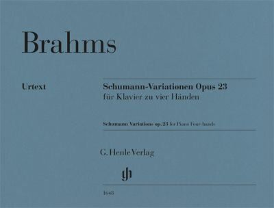 Brahms - Schumann Variations in E Flat Major Op. 23 for Piano Duet, G. Henle Verlag, 31 Pages