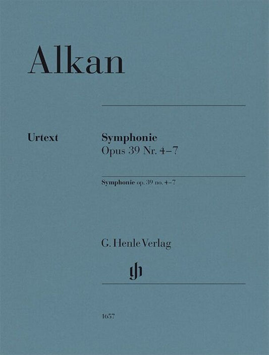 Alkan - Symphony Op. 39 No. 4-7 for Piano Solo, 60 Pages, G. Henle Verlag