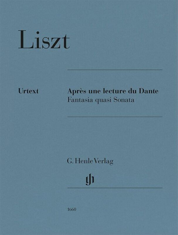 Liszt - Apres une Lecture du Dante Fantasia Quasi Sonata for Piano Solo, G. Henle Verlag, 36 Pages