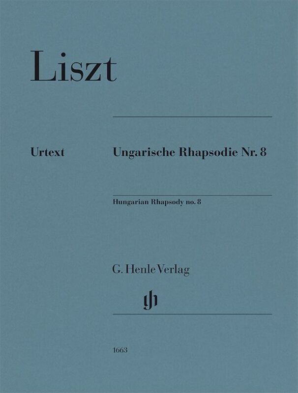 Hungarian Rhapsody No. 8 for Piano by Franz Liszt, Urtext Edition, G. Henle Verlag, 24 Pages, Piano Solo