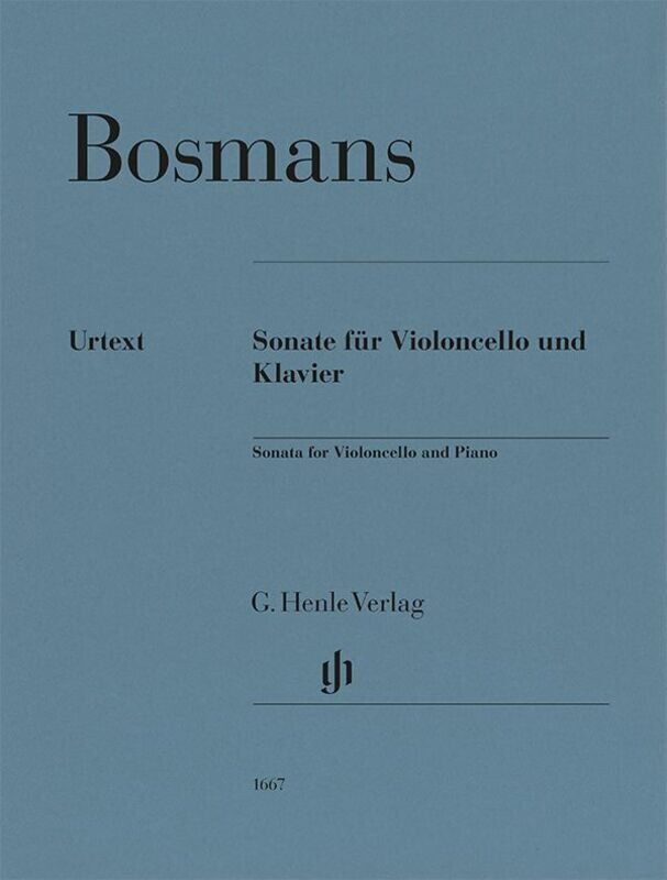 BOSMANS - Sonata for Cello and Piano Urtext Edition by G. Henle Verlag, 52 Pages, Composer Henriette Bosmans