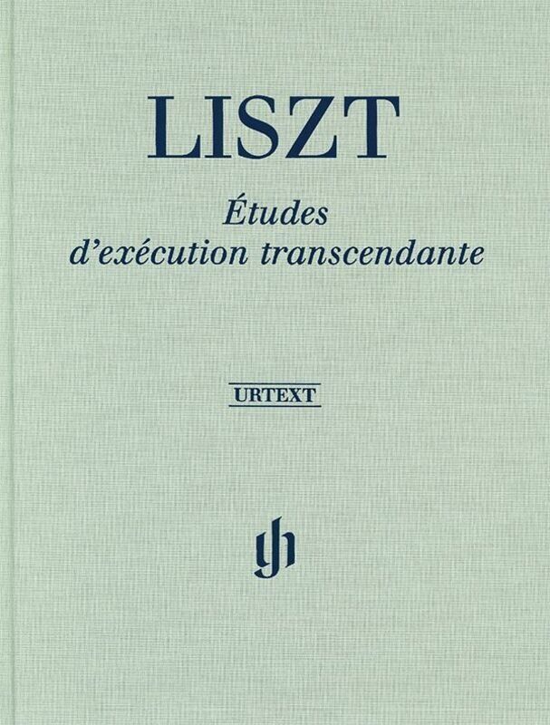Liszt - Transcendental Etudes Clothbound Urtext Edition for Piano Solo, 132 Pages, G. Henle Verlag