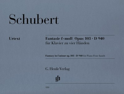 Fantasy in F Minor Op. 103 D 940 for Piano Four Hands Urtext Edition