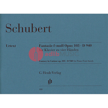 Fantasy in F Minor Op. 103 D 940 for Piano Four Hands Urtext Edition — view 2